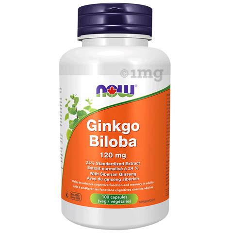 Now Ginkgo Biloba 120mg Capsule Buy Bottle Of 100 0 Capsules At Best Price In India 1mg