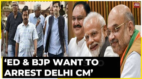 Delhi CM Kejriwal Summoned In Liquorgate Scam AAP Claims ED BJP