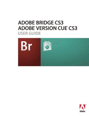 fillable  adobe bridge cs  adobe version cue cs user guide