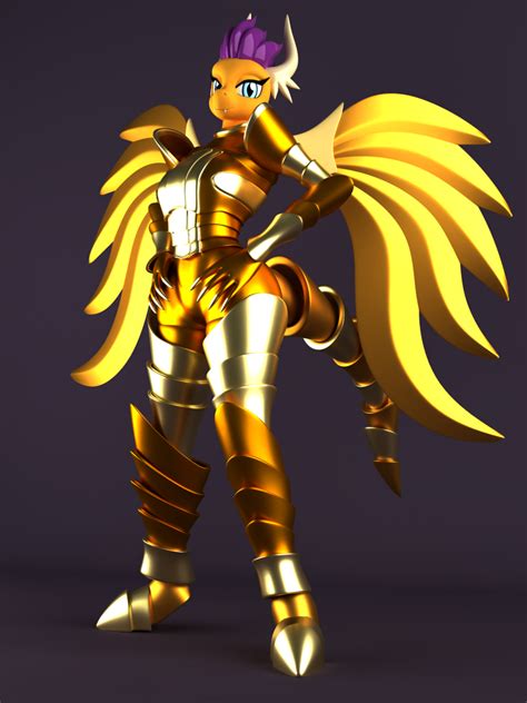 3086444 Safe Artist Argos90 Smolder Dragon Anthro 3d Armor