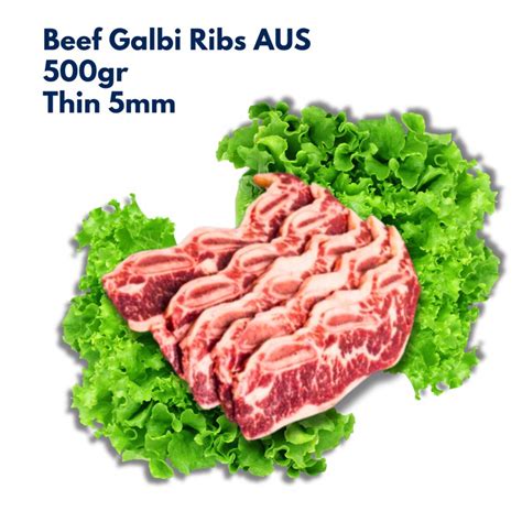 Jual Beef Slice Galbi Ribs Aus Daging Iga Sapi Aus Hallal Gr