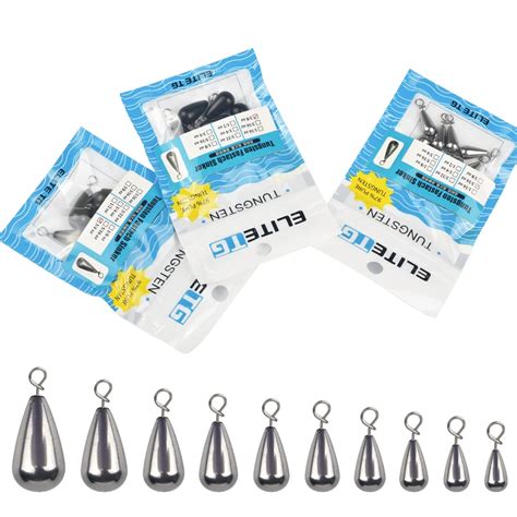 Elite Tg Pcs Tungsten Teardrop Drop Fishing Sinker Texas Rig