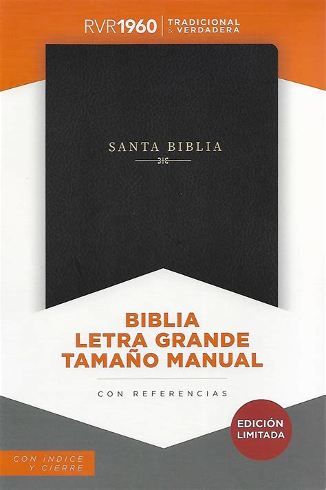 RVR60 Biblia Letra Grande Tamaño Manual Librería en Medellín