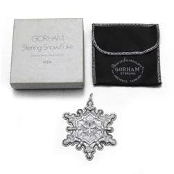 1971 Snowflake Sterling Ornament By Gorham