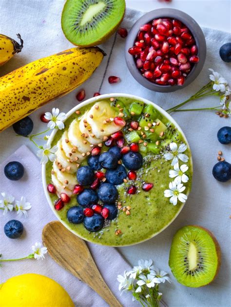 Green Smoothie Banane Pinards Et Kiwis Recette Healthyfoodcreation