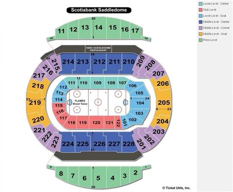 Scotiabank Saddledome Calgary Ab Seating Chart View