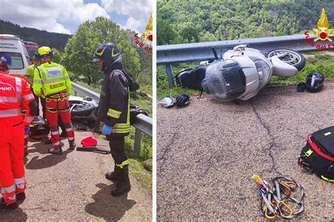 Incidente A Desulo Motociclista Tedesco Al Brotzu Con L Elisoccorso