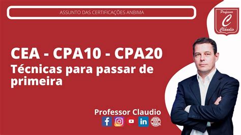 Como Passar Na Anbima De Primeira Cpa E Cpa Youtube