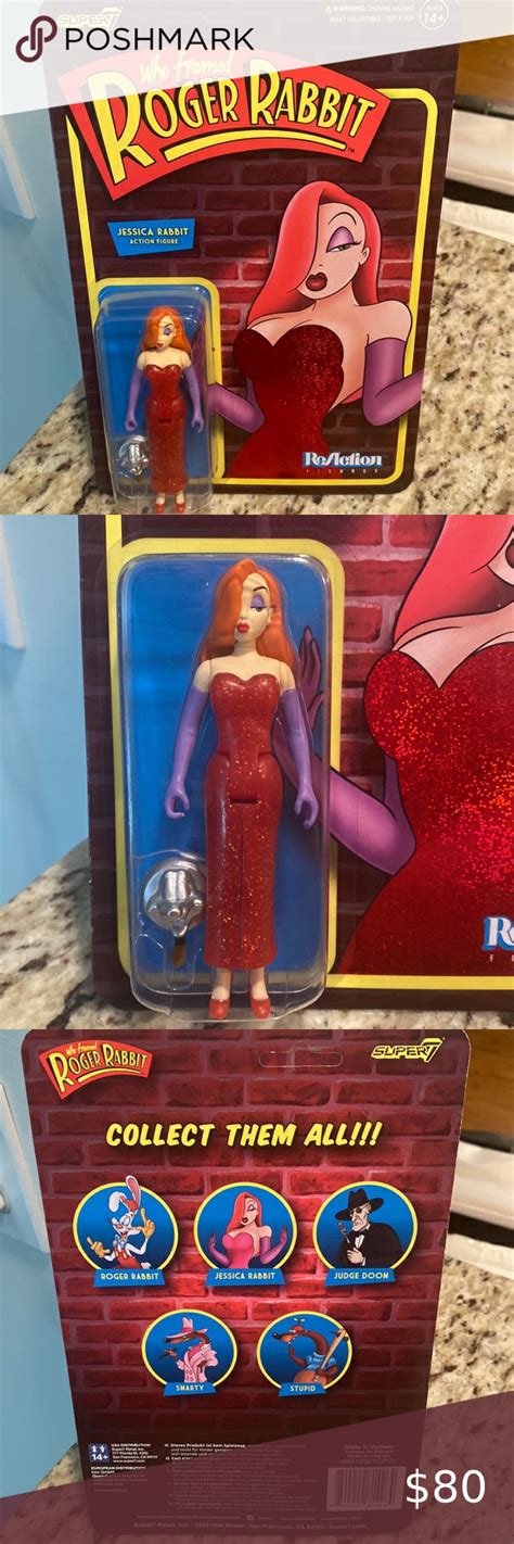 Super 7 Who Framed Roger Rabbit Jessica Rabbit Reaction Figure Figure