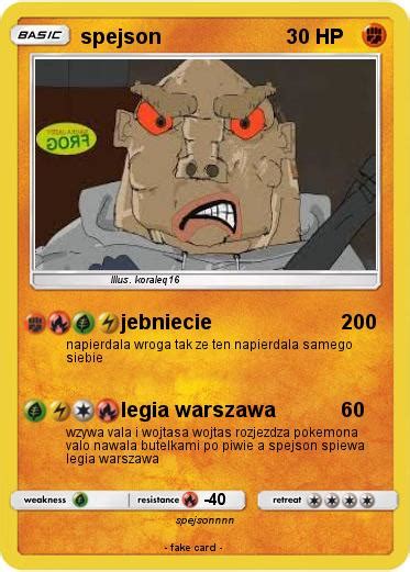 Pokémon spejson 4 4 jebniecie Twoja własna karta pokemon