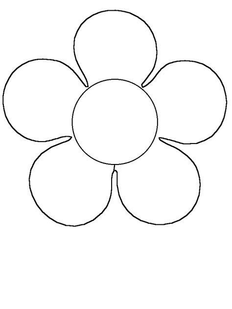 Simple Flower Coloring Pages - GetColoringPages.com