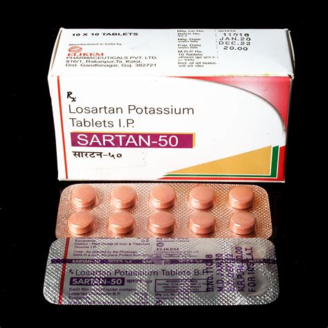 Losartan Potassium 50 Mg Tablet Prescription Treatment Treat High