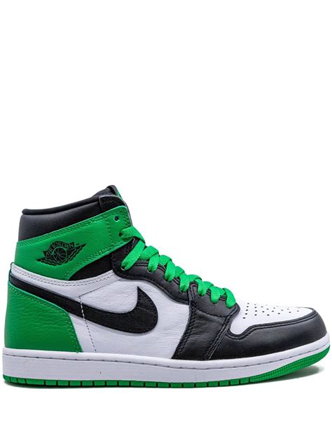 Jordan Air Jordan 1 High "Lucky Green" Sneakers | Black | FARFETCH