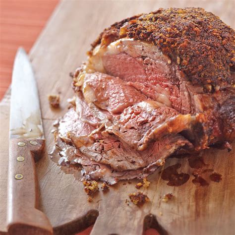 Herb Crusted Rib Eye Roast Recipe Dishmaps