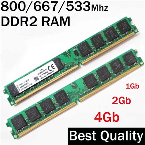 Memoria Ddr2 Ram 4gb 2gb 1gb Ddr2 800 667 533 800mhz 667mhz 533mhz