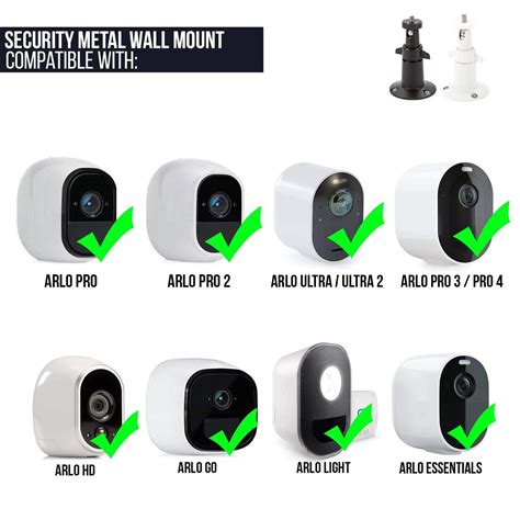 Security Metal Wall Mount For Arlo Pro 2 3 4 Ultra Ultra 2 Indoor