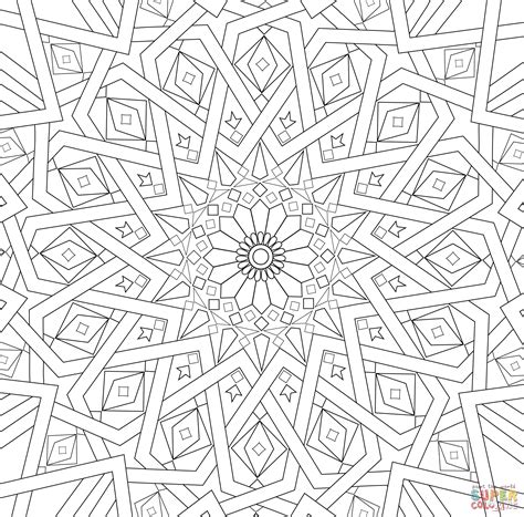 Mosaic Patterns Coloring Pages - Coloring Home