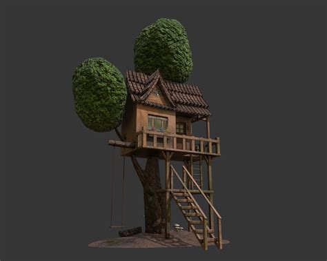 Artstation Treehouse 3d Asset