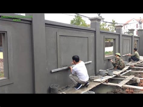 Professional Builders Of fence Walls Using Sand And Cement - Design A ...