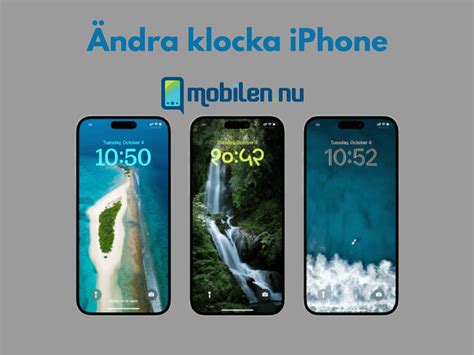 Ändra klocka iPhone mobilen nu