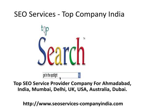 Ppt Seo Services Top Company India Powerpoint Presentation Free