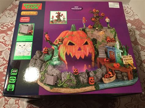 Lemax Spooky Town Isle Of Creepy Jacks 2021 Halloween Village New Ebay