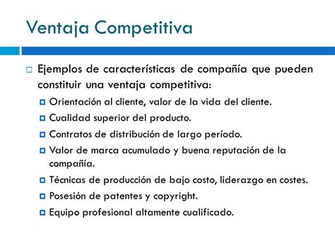 Ejemplo De Ventaja Competitiva De Un Producto Nuevo Ejemplo