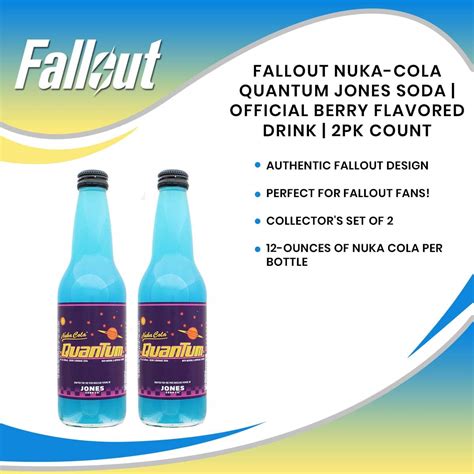 Buy Jones Soda Fallout Nuka Cola Quantum Official Berry Flavored Nuka