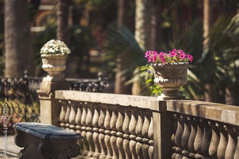 Flower Pot At Outdoor Villa Durazzo Centurione Santa Margherita