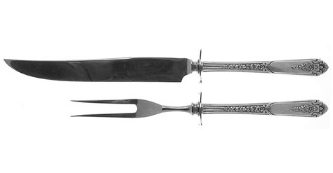 Promise Sterling 1948 Small Steak 2 Piece Carving Set W Stainless