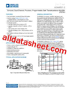 ADA4351 2ACPZ RL Datasheet PDF Analog Devices