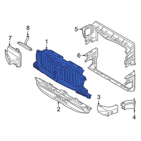 BMW OE 51749850062 Front Upper Radiator Support Air Duct