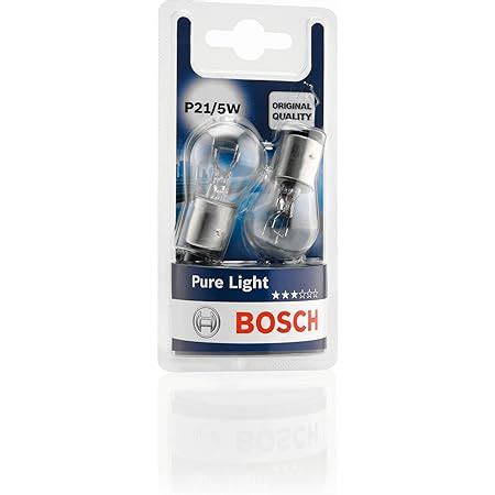 Bosch P21 5W 380 Pure Light Car Light Bulbs 12 V 21 5 W BAY15d 2