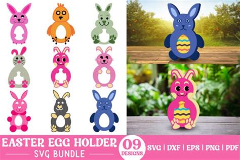 Easter Egg Holder Svg Bundle Graphic By Craftlabsvg Creative Fabrica