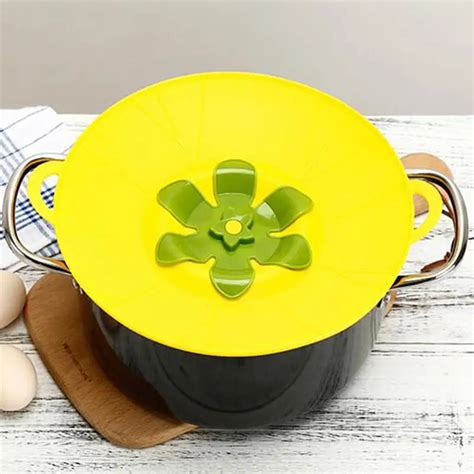 Buy Food Grade Silicone Lid Spill Stopper Cover Flower