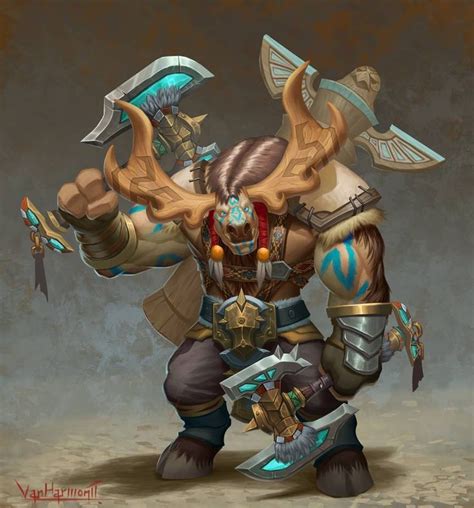 Highmountain Tauren By Vanharmontt On Deviantart World Of Warcraft