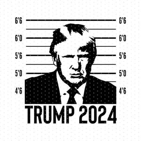 Trump Svg Trump Mug Shot Svg Trump Never Surrender Svg Official