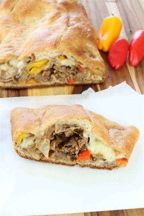 Easy Cheesesteak Stromboli is a quick and delicious meal ready in just ...