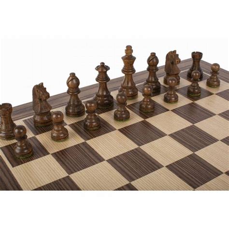 Coffret Jeu d Échecs Acajou 50 cm Jeu classique Ludum fr