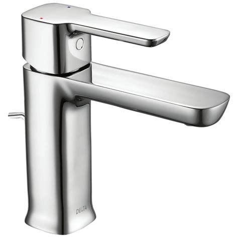 Delta Modern Chrome 1 Handle 4 In Centerset Watersense Mid Arc Bathroom