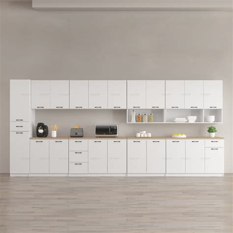Vorris 2 Door 3 Drawer Kitchen Cabinet Colorlife