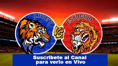 Juego Del Licey Y Escogido En Vivo Online Youtube