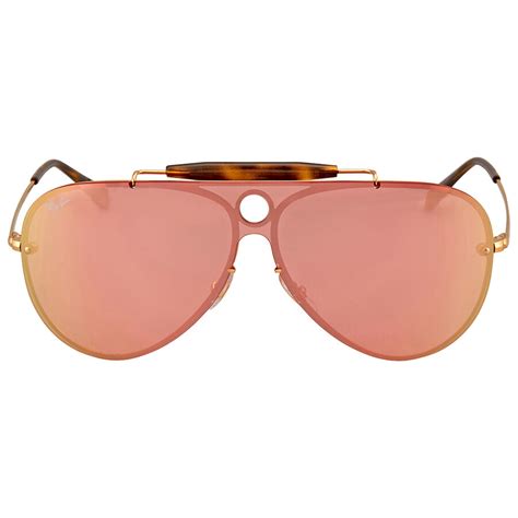 Ray Ban Blaze Shooter Pink Mirror Sunglasses Rb3581n 001e4 32 Ray