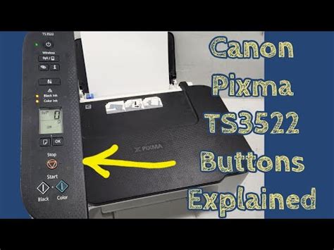 Understanding Canon Ts Ts Printer Operation Control Panel