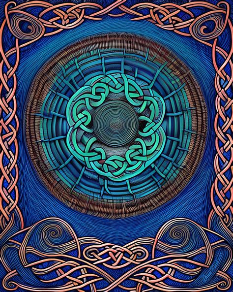 Celtic Shield Woven Water Mandala Sea Charm Digital Art By Dianne Keast