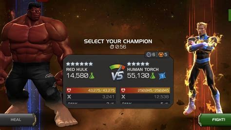 AQ Day 5 Mini Boss Solo Human Torch Marvel Contest Of Champions