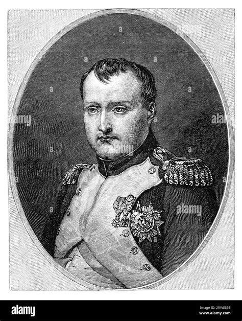 Napoleon Bonaparte Aka Napoleon I 1769 1821 Vintage Engraving From