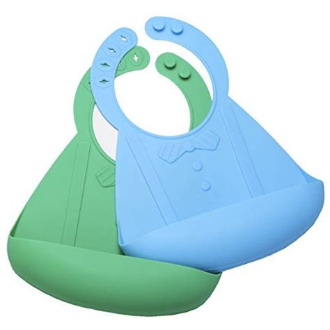 Waterproof Silicone Bibs With Food Catcher Pocket For Bab Silicone