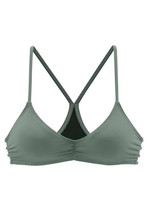 Triangel Bikini Top Oliv Cup C D 34 LASCANA De