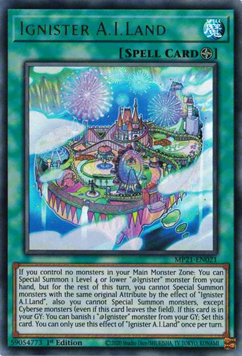 Ignister A I Land 2021 Tin Of Ancient Battles Yu Gi Oh CardTrader